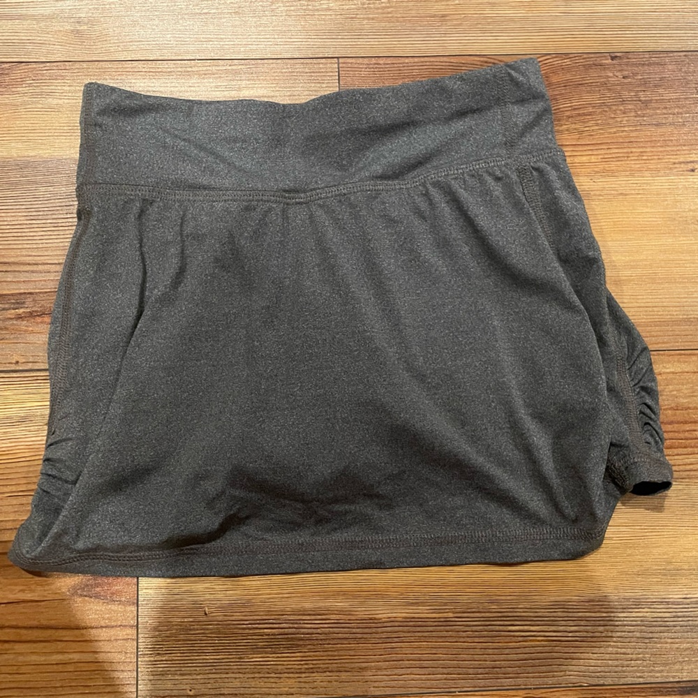 Girls All in Motion Gray Athletic Skort